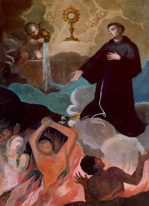 San Pasquale Baylon e le anime purganti